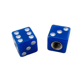 Čepičky ventilků Lucky Dice Blue