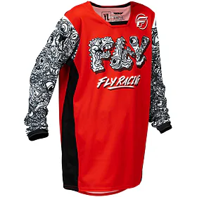 Dětský dres FLY RACING KINETIC MUTANT (červená/bílá/černá)