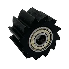 Pitbike rolnička řetězu zubatá, vnitřní průměr 10mm, černá