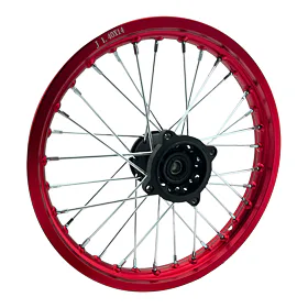 Přední ráfek pitbike 14 palců červená