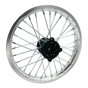 Přední ráfek pitbike 14 palců ALLOY stříbrná