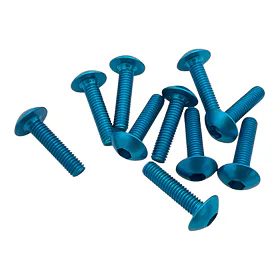 Sada ALU šroubů M5X20mm, modrá (10ks)