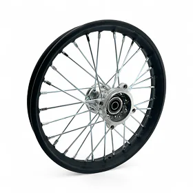 Ráfek pitbike 14" Přední (1.40-14), osa 15mm, stříbrný střed