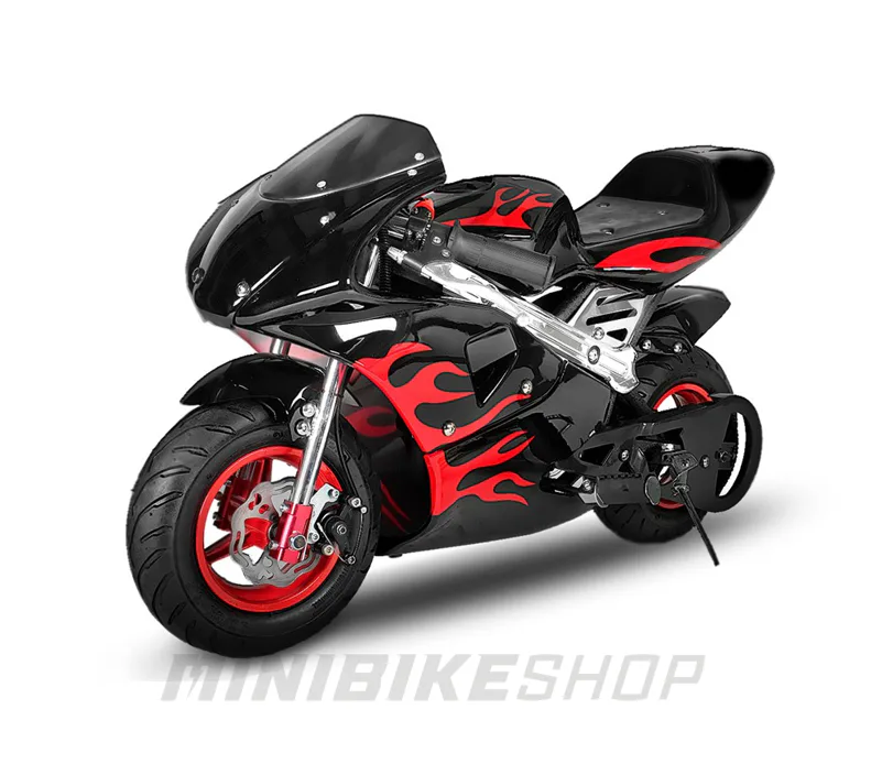 Minibike FLAME EDITION, čierno-červená