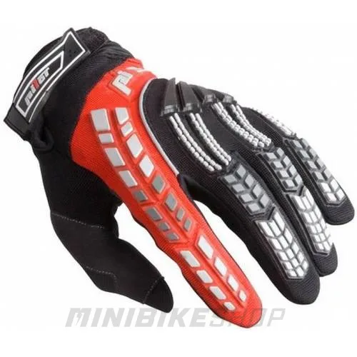 MX rukavice na motorku Pilot čierno/červené