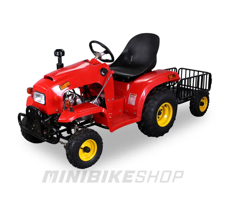 Záhradný traktor s prívesom 110ccm - Červená