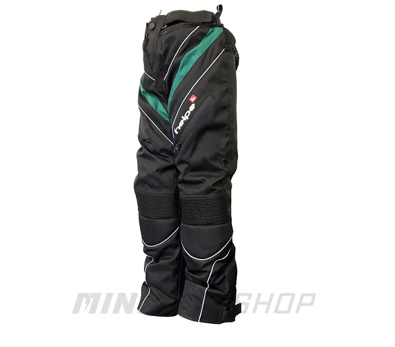 Detské moto nohavice HEIPE zelené
