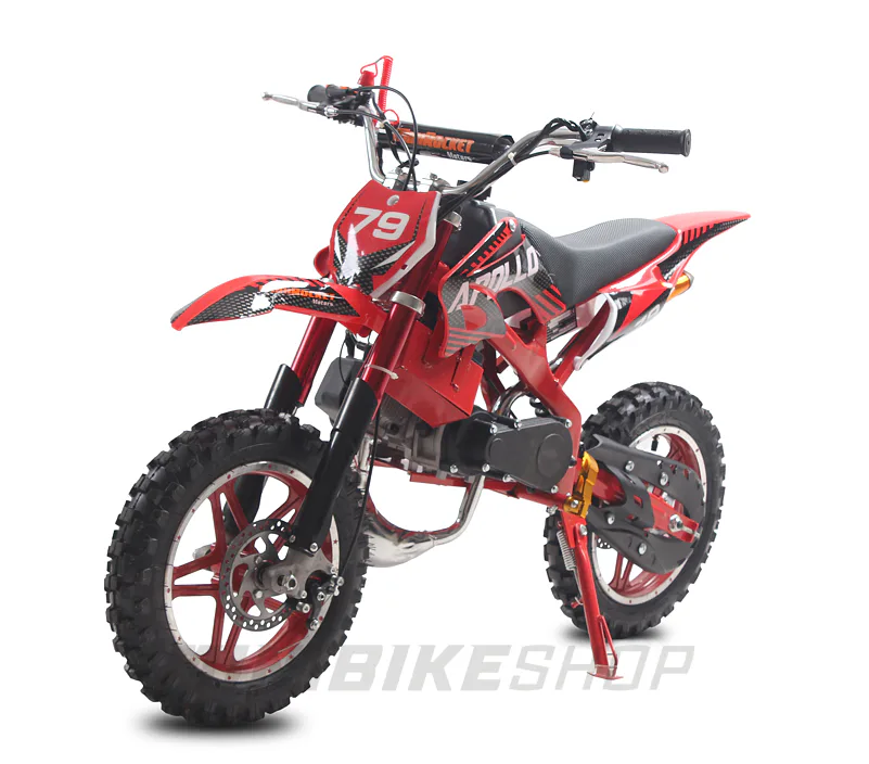 Minicross MiniRocket Apollo 49ccm E-start - Červená