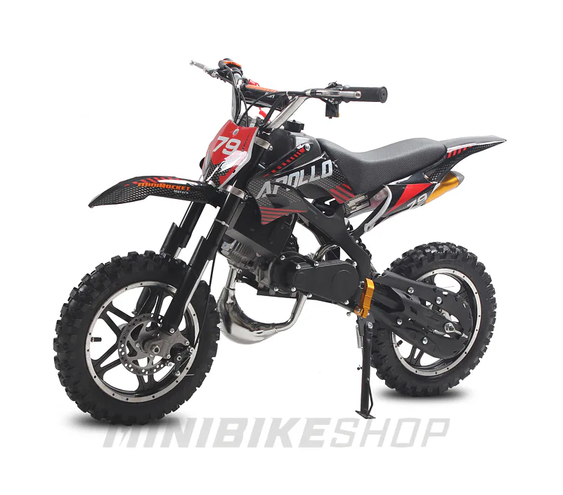 Minicross MiniRocket Apollo 49ccm E-start - Čierna