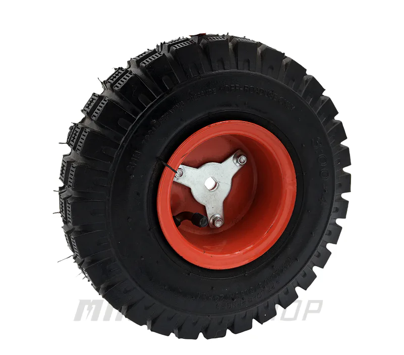 Kompletné zadné koleso pre miniquad 3.00-4"
