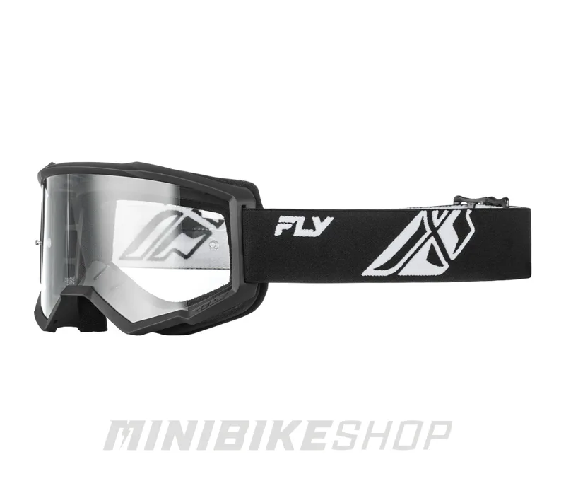 Detské okuliare FOCUS, FLY RACING - USA (čierna/biela)