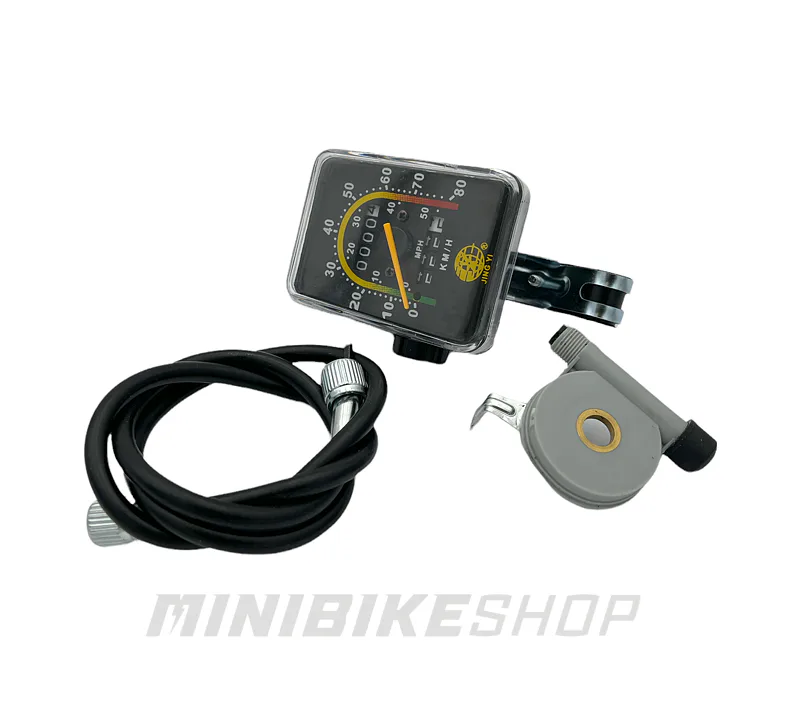 Mechanický tachometer na motobicykel, hranatý
