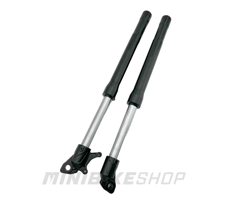 Predná hydraulická vidlica pre minicross, čierna