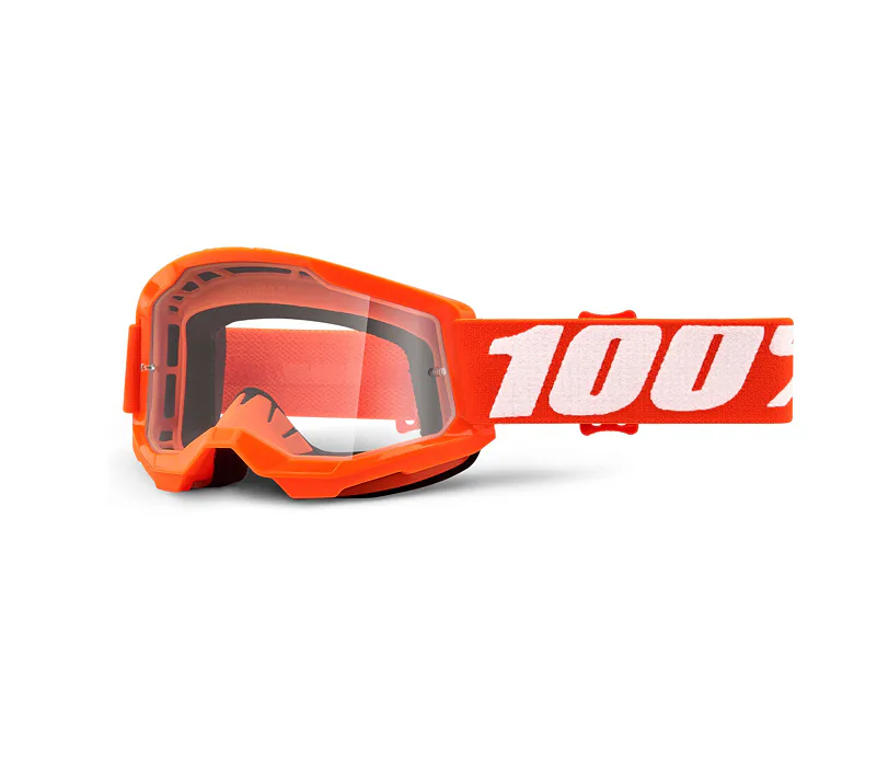 Dětské brýle 100% STRATA 2 (oranžové, čiré plexi)