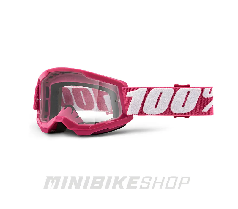 Detské okuliare 100% STRATA 2 (ružové, číre plexi)