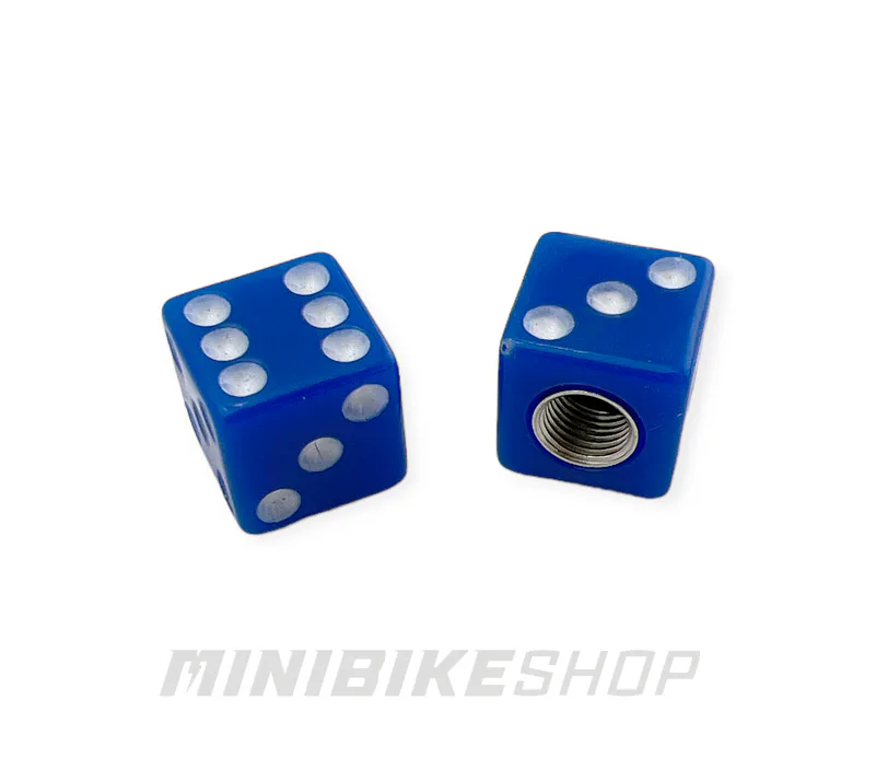 Čiapočky ventilov Lucky Dice Blue