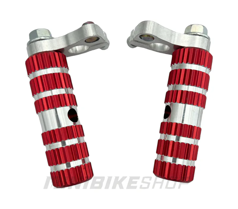 ALU stúpadlá pre minibike typ 2, červené