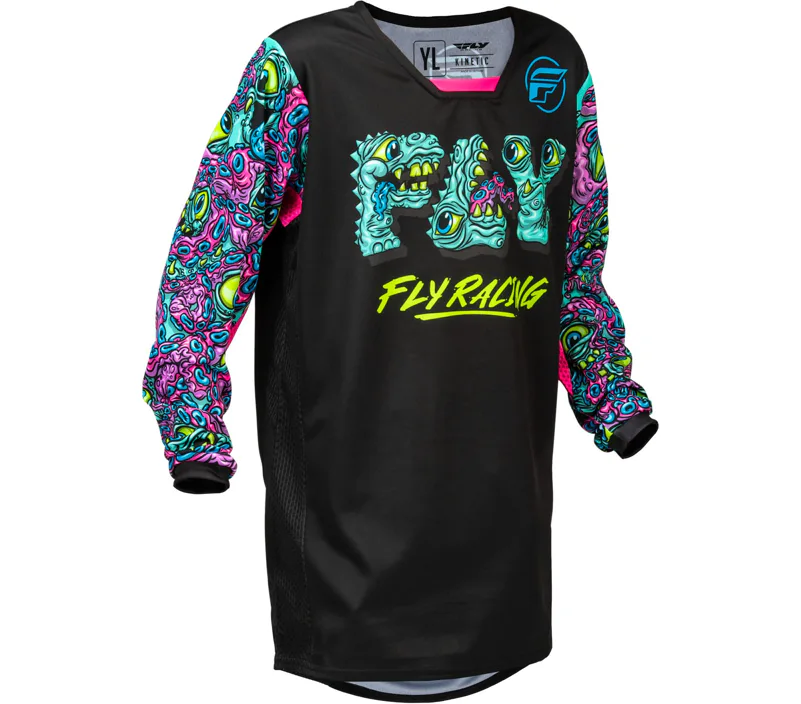 Dětský dres FLY RACING KINETIC MUTANT (černá/multi color)