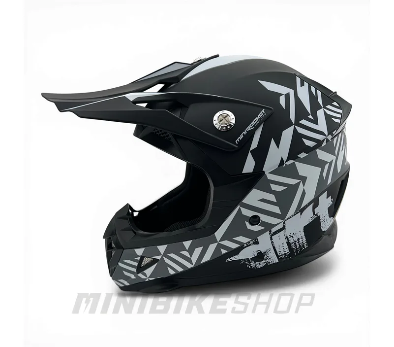 Detská motokrosová prilba MiniRocket DIRT, Grey