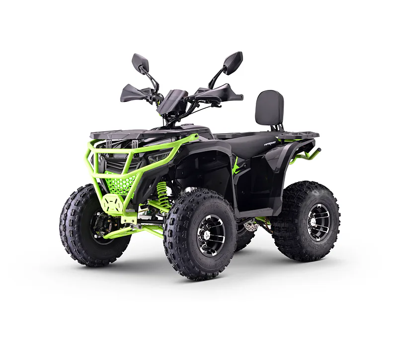 Čtyřkolka MiniRocket Troodon 3+1 Deluxe černo-zelená