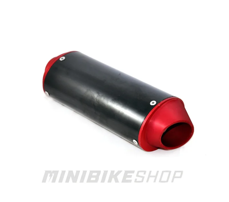 Tlmič výfuku Racing, červený