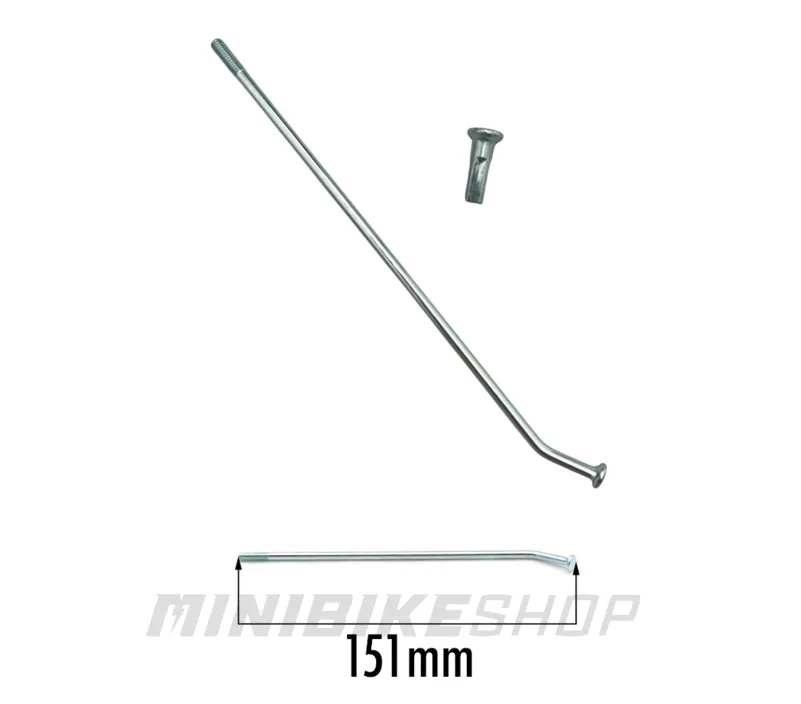 Drôt/špica do predného kolesa 14" 151mm