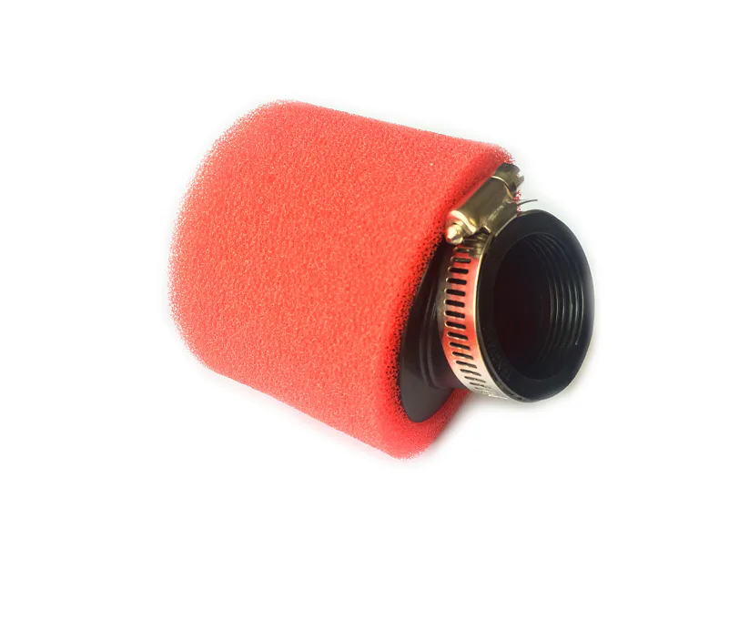 Vzduchový filtr molitanový červený,  zahnutý- 42mm