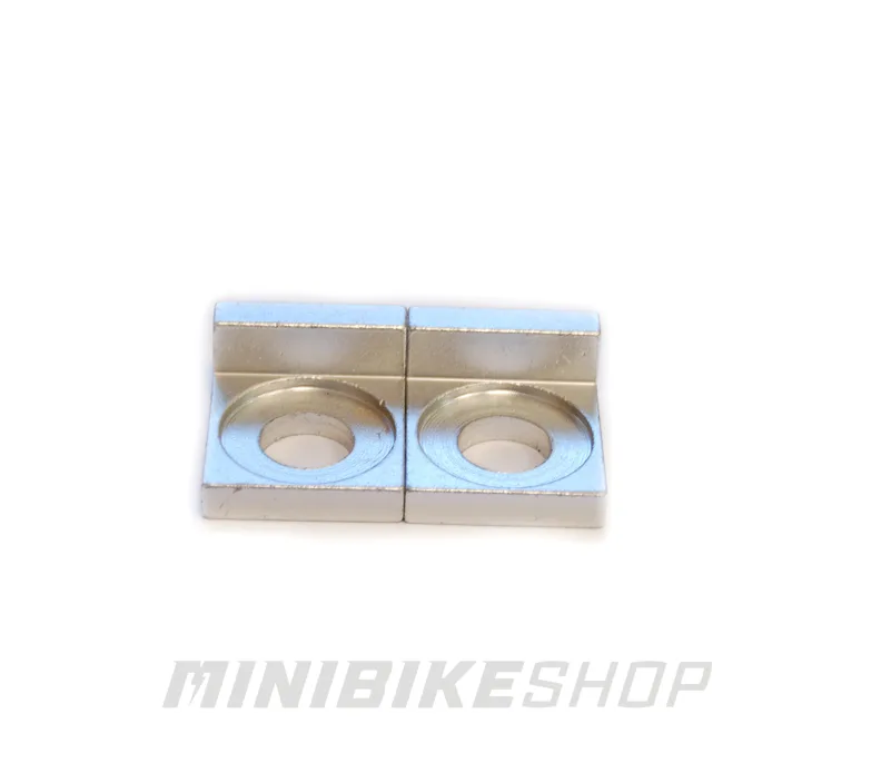 Napínače reťaze pre pitbike typ2 - bez skrutiek, strieborné 12mm