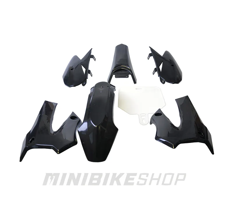 Sada plastov pre pitbike SKY – čierna