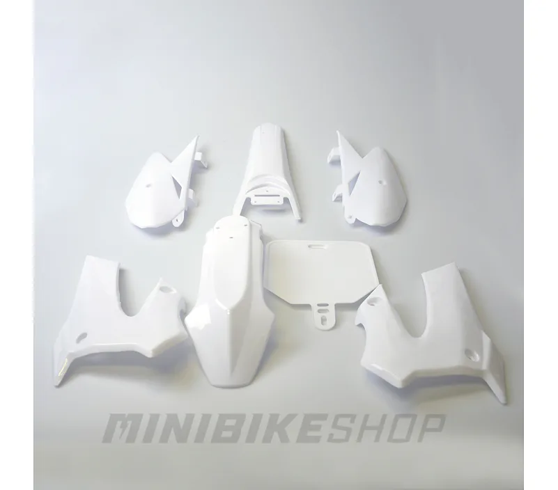 Súprava plastov pre pitbike SKY - biela