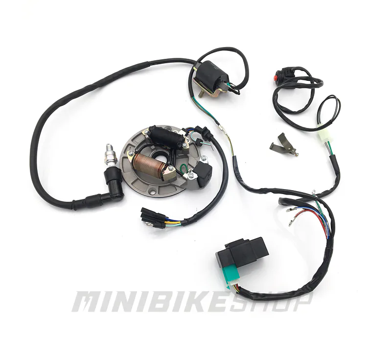 Kompletná elektroinštalácia pre pitbike bez štartéra