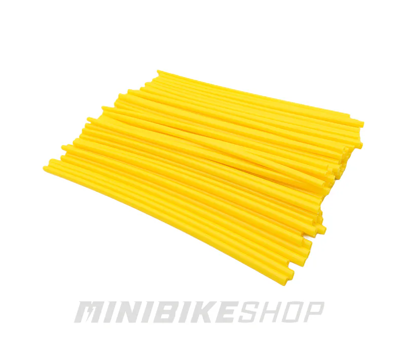 Žlté návleky na drôty výpletu pre pitbike