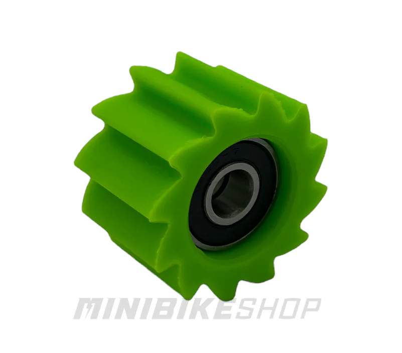 Ozubená kladka reťaze na pitbike, vnútorný priemer 8 mm, zelená
