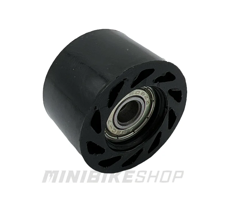Rovná kladka reťaze na pitbike, vnútorný priemer 8 mm, čierna