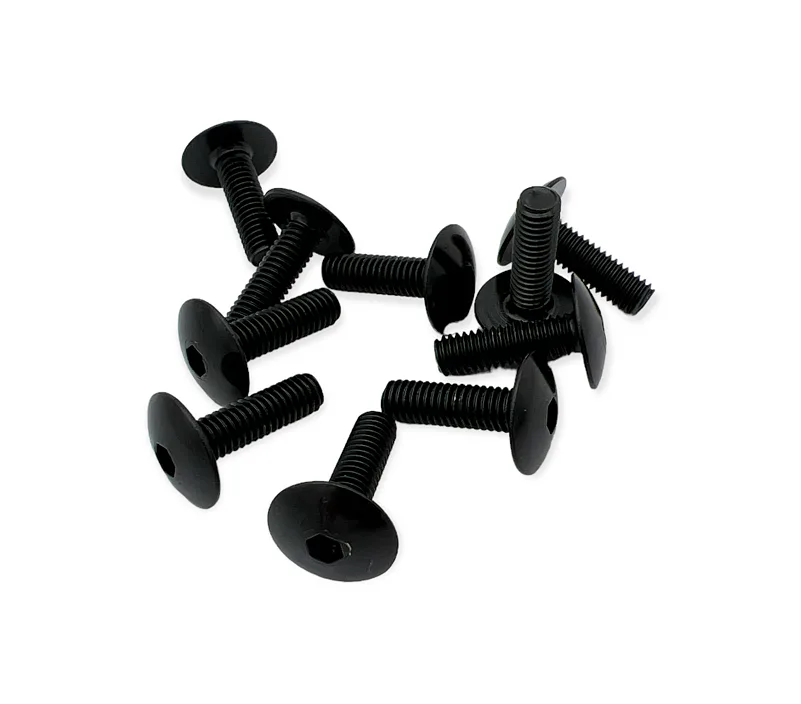Sada ALU  šroubů M6X20mm, černá (10ks)