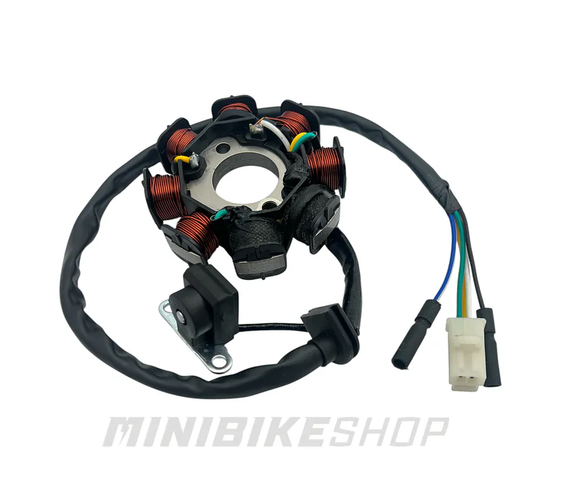 Stator s 8 cievkami pre motory GY6
