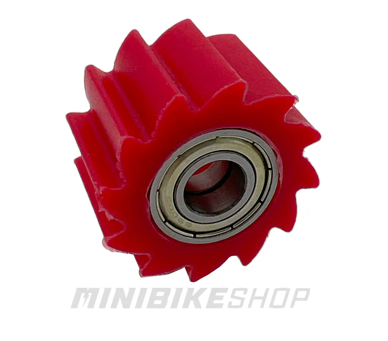 Ozubená kladka reťaze na pitbike, vnútorný priemer 8 mm, červená