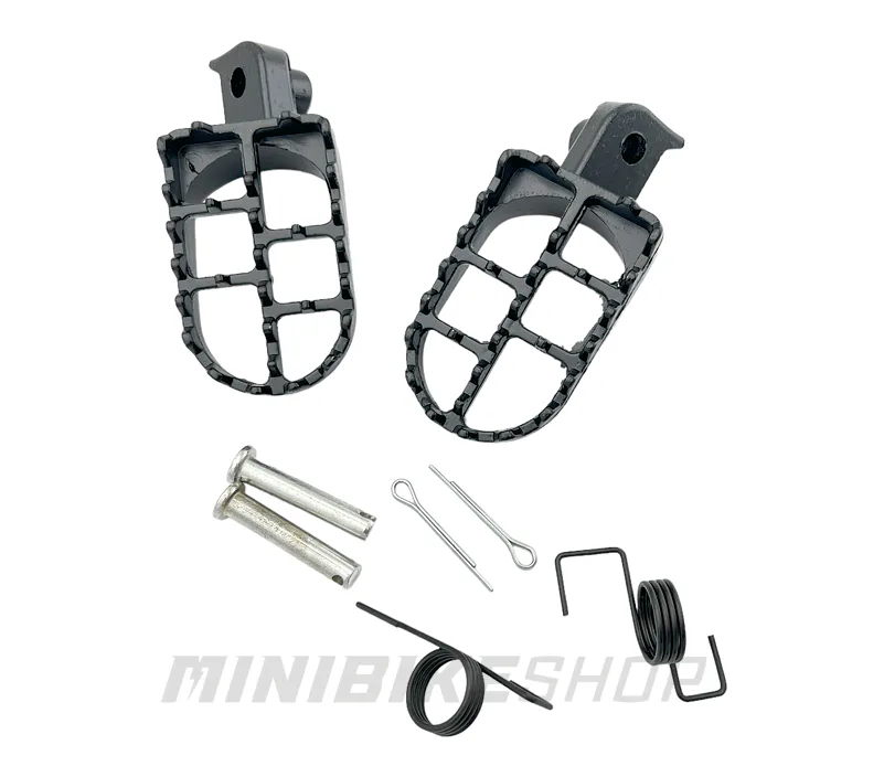 Hliníkové stúpadlá pre pitbike čierne