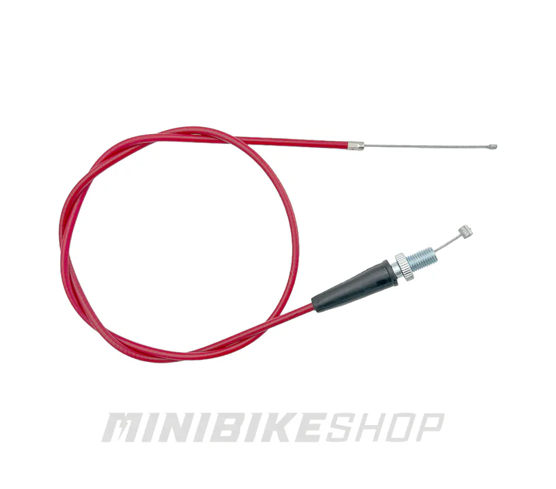 Plynové lanko pre pitbike 990 mm, výsuv 108 mm, červené