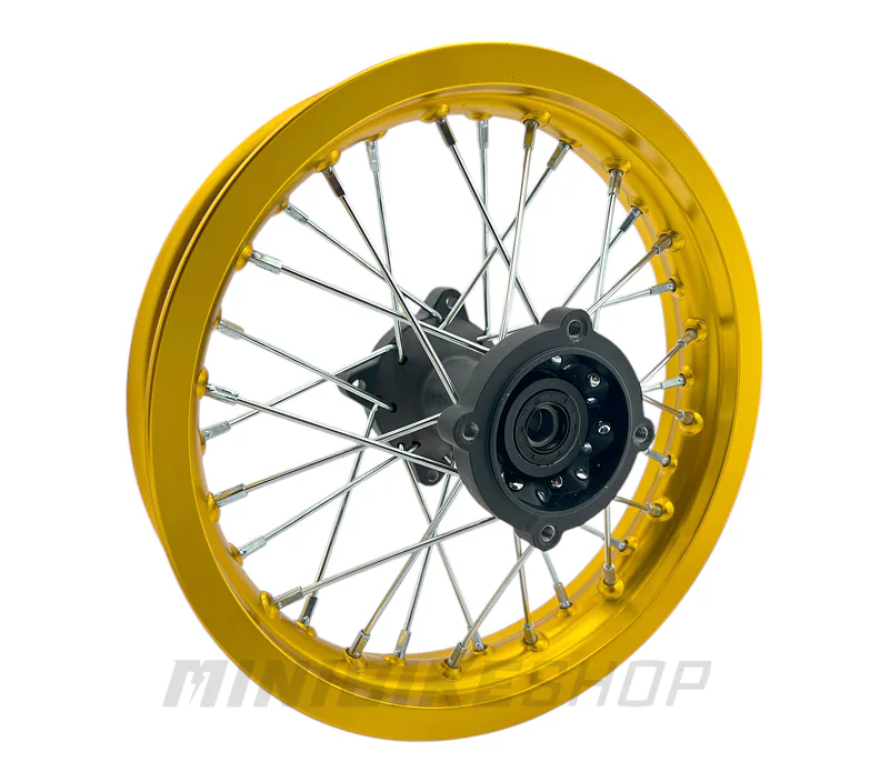 Zadný ráfik na pitbike 12 palcov ALLOY – zlatá farba