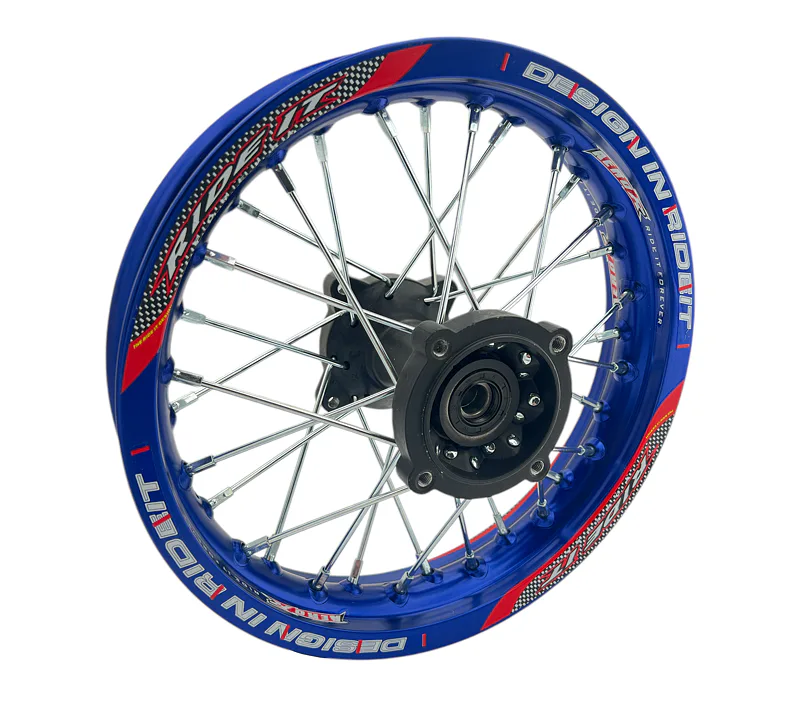 Zadní ráfek pitbike 12 palců RIDEIT modrá