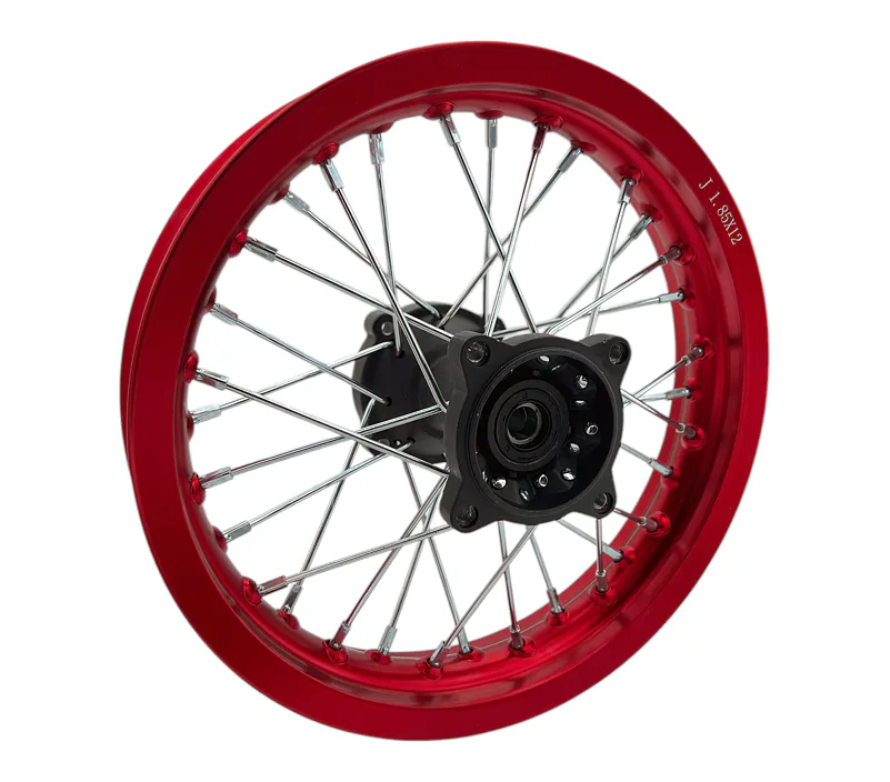 Zadní ráfek pitbike 12 palců ALLOY červená