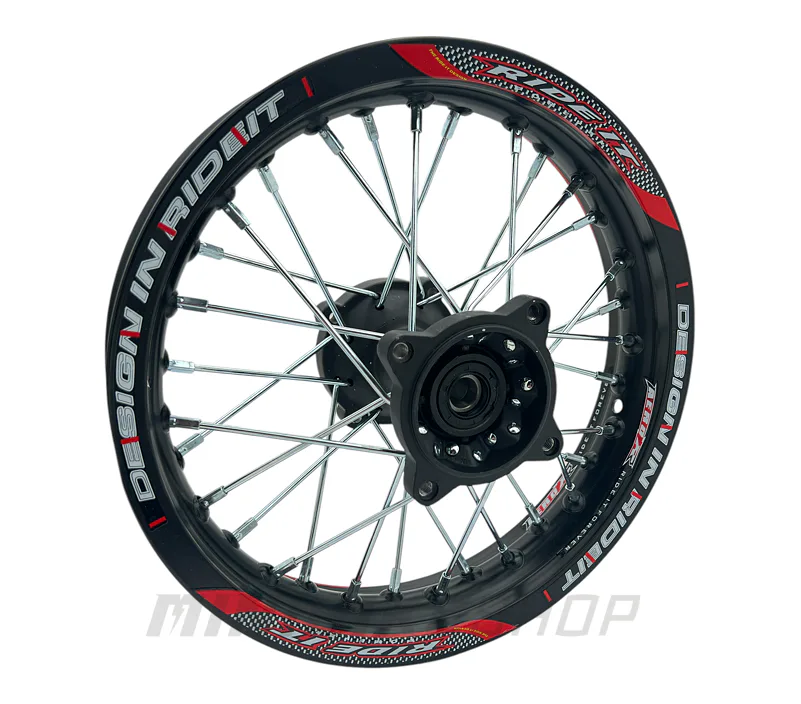 Zadný ráfik na pitbike 12 palcov RIDEIT – čierny