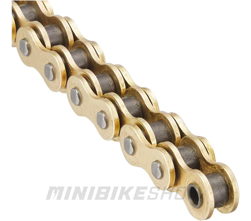 Reťaz pre pitbike 520 (112 článkov) zlatá
