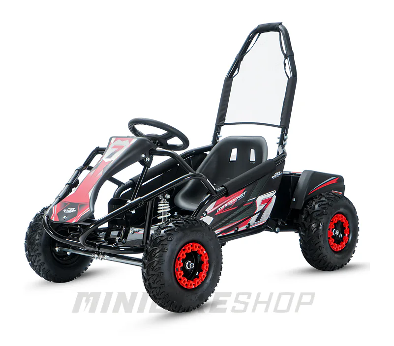 Akumulátorová bugina MiniRocket MudMonster 1000W, červená