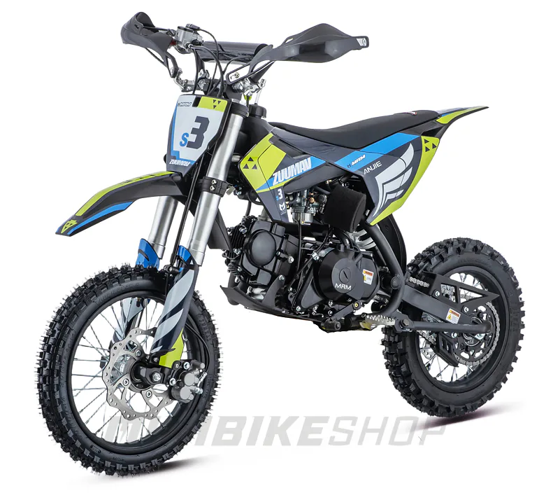 Pitbike Zuumav S3 125cc 14/12, poloautomat - čierna