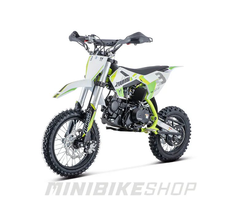 Pitbike Zuumav S3 125cc 14/12, manuál - zelená