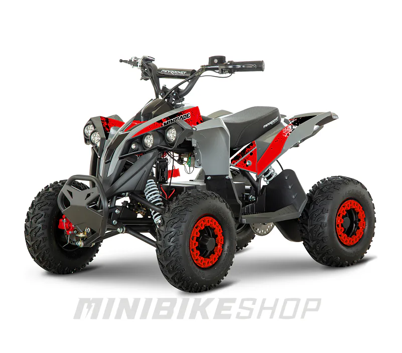 Štvorkolka MiniRocket MiniGade 1200W Grey Edition - Červená