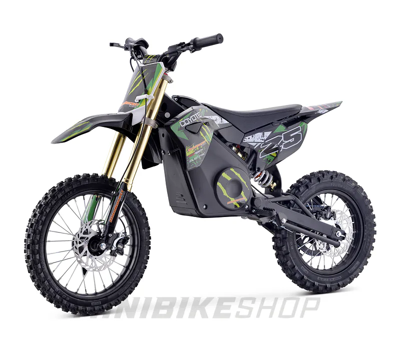 Minicross MiniRocket Coyote 1800W, kolesá 14/12 – zelená