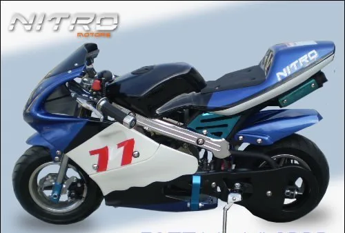 Nitro Minibike PS77, modro-čierna